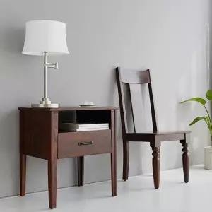 [마이모노샵][마이모노샵] 스틸 프레임 호텔식 화이트 협탁 조명 침대옆스탠드 (17056066)