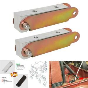 스즈키 사무라이 용 알루미늄 1986-1995 SJ410 트렁크 소프트 루프 탑 리어 보우 힌지 하드웨어 키트 양면