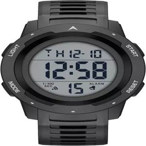 골든 아워 스트랩이 밀리터리 고무 디스플레이 시계 있는 스크린 디지털 쉬운 스타일 스포츠 남성 와이드