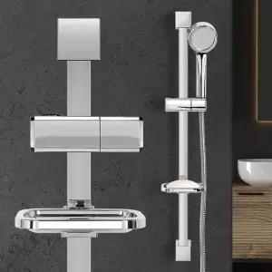 헤드 샤워홀더 각도조절샤워기거치대 슬라이드바 사각