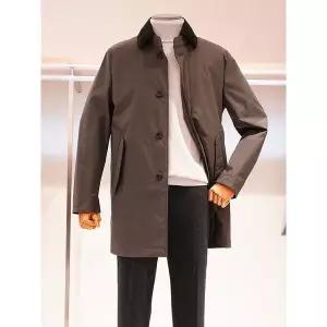 [레노마]봄 가을용 다크 그레이 컬러 기본핏 카라 탈부착 트랜치 코트 CHRPKPBH03A_IC