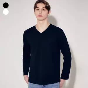 [백화점 정품] 게스 진 남성 촉촉스판 브이넥긴팔티 MP1K9452