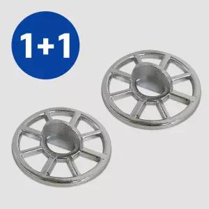 크롬 욕조망35mm 머리카락 배수구 1+1 국산 거름망