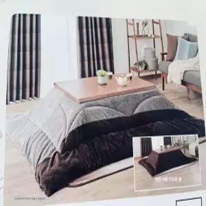 겨울용 난방 테이블 원목 책상 탁자 코타츠 사각 무릎담요 난로 접이식테이블 접이식 조립