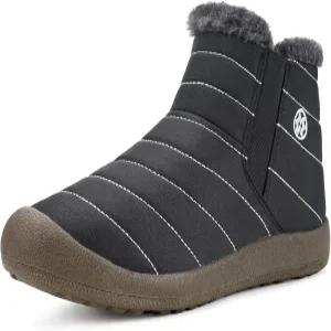 여성 남성 스노우 부츠 겨울 신발이 발목 부츠에 미끄러짐 방지 방수 풀 퍼 안감 아웃도어 스니커즈