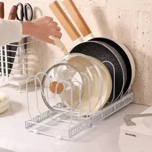 수납함 후라이팬정리대 냄비랙 확장형거치대