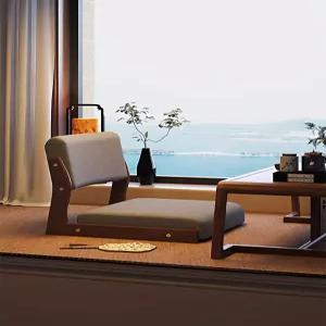 좌식 다다미의자 등받이 일본식 베이 일식집 발코니 테이블 식당 게으른 팔걸이 다도 낮은