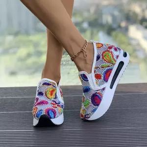 여사친 망사 단화 바닥 봄가을 토슈즈 패션 통기성 송편 MN 플랫 OOTD3