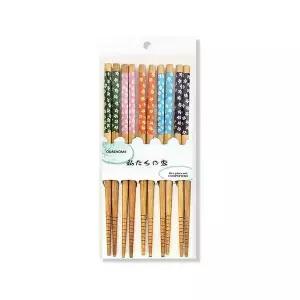 블러썸대나무세트 일본젓가락 대나무젓가락세트 블러썸디자인 일본식 다회용식기