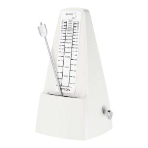 메카닉시 기계 메트로놈 피아노 기타 바이올린 우쿨렐레 연주자를 위한 고정밀 음악 타이머 화이트