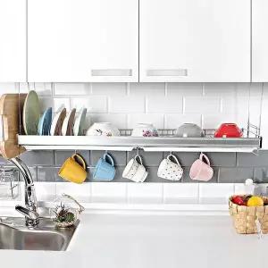 드라잉매트 설거지정리대 부엌 물빠짐 알루미늄바 처짐방지 주방식기정리대