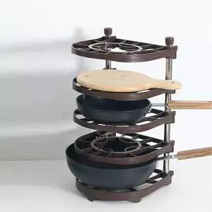 주방 하부장 정리 소품 싱크대 아래 수납 보관 후라이팬거치대