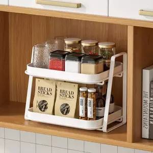 키밍 2단 컵 정리대 주방 정리 선반 양념통 컵수납걸이