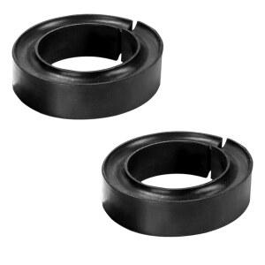 UHANBUT 차량용 튼튼한 원형 고무 코일 스프링 스페이서, 진동 감쇠 와셔, 속도 향상을 위한 5인치 및 5.5인치 O.D. 장착, 차량 서스펜션 시스템용 부스터(2PCS)