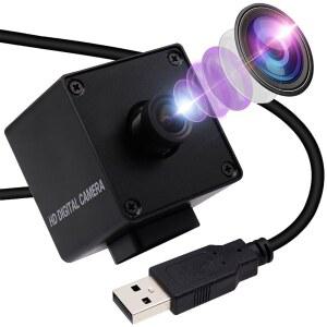[미국배송] SVPRO USB 웹캠 4K 카메라 30FPS 울트라 HD PC 캠 소니 IMX317 센서가 탑재된 프로 스트리밍 카메라 윈도우 리눅스 맥 안드로이드용 데스크탑 노트북 카메라(3.6MM 렌즈 고정 초점)
