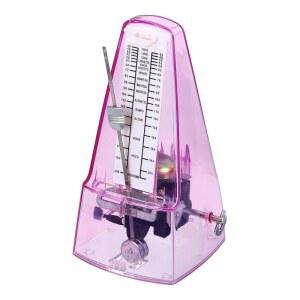 메카닉시 기계 메트로놈 피아노 기타 바이올린 우쿨렐레 연주자를 위한 고정밀 음악 타이머 투명 핑크