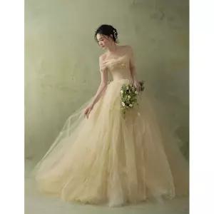 유색웨딩드레스 셀프드레스 결혼식2부 스냅드레스