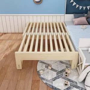 원목 확장 길이조절 40 평상 매트리스 폭 침대 폴딩