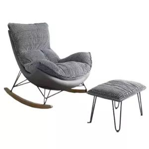북유럽 1인 안락 안락의자 편안한 체어 원룸쇼파 싱글 거실 흔들소파 베란다 윙체어 흔들