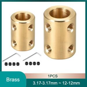 1PCS 3mm에서 12mm 황동 모터 샤프트 커플러 강성 커넥터 슬리브 어댑터 RC 보트 자동차 비행기 3D 프린터