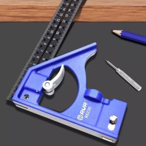 30CM 정밀 각도자 45/90도 홀 앵글 룰러 산업용 스크라이브 마킹 게이지 원 그리기 목공용