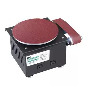 벨트 샌딩기 원형 탁상용 연마기 목공 사포 그라인더 다기능 광택