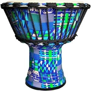 타오스크네 핸드드럼 젬베 봉고 콩고 배우기 쉽고 휴대하기 쉬운 초보자 및 전문 드러머에게 적합 (블루)