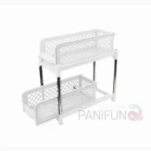 슬라이딩선반 화이트 주방양념통선반 부엌수납장