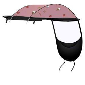 오토바이캐노피 지붕 세발 차양막 스쿠터 방수 자전거 고정기둥