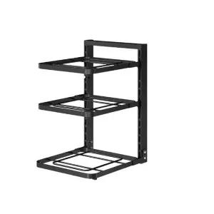 홀더 높이조절 냄비정리대 후라이팬정리대-블랙 지지대