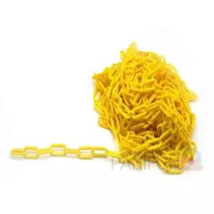 안전플라스틱체인 플라스틱 노랑 안전체인 주차금지표지판체인 체인 5m 플라스틱체인 플라스틱사슬 주차금