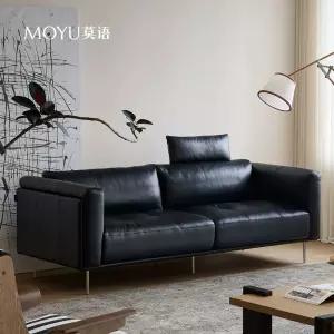 LC3 블랙 가죽쇼파 2인용 가죽 오리털 빈티지 거실소파