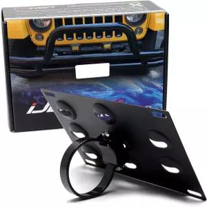 iJDMTOY 드릴 필요 없음 2.5인치 범퍼 가드 튜브 마운트 번호판 브래킷/홀더2.75인치 또는 3.0인치 불바