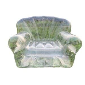 투명 에어소파 인형수납 편리한 소파 커버 아쿠아비치소파 쏘파 단일 바람넣는의자