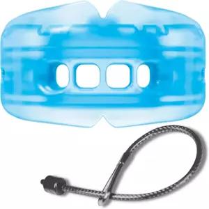 쇼크 닥터 브레이스 축구 마우스 가드 윗니 및 아랫니 보호 헬멧 스트랩이 있는 성인/청소년 사이즈