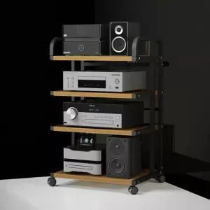 이동식 오디오장 낮은 거실장 모던 오디오장식장