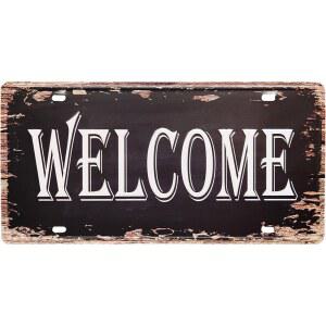 인테리어 번호판 자동차 바버샵 맥주바 카페 벽 빈티지 장식 소품