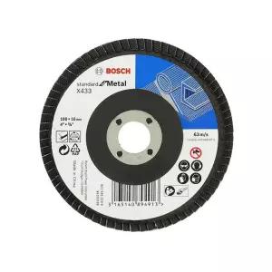 보쉬 금속용 연마 파워사포 그라인더날 플랩디스크 휄페파 100mm 10P 전동공구 절단석