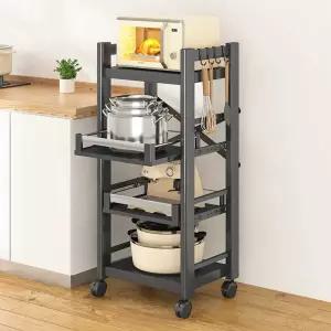 전기 밥솥 선반 앵글 주방 바퀴 캐비닛 트롤리 슬라이딩
