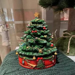크리스마스트리 xmas오르골 음악상자  Xmas XMAS 선물용 장식 소품 유럽 스타일