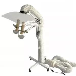 연기흡입기 트리플후드제연기 자바라 이동식환기팬 제연기 산업용 제거 한방찜질기