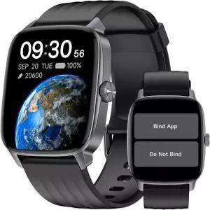 다비코 페도미터 시계 시니어 친화적인 앱/폰 필요 없음 스텝 카운터 칼로리/수면 트래커가 포함된 방수