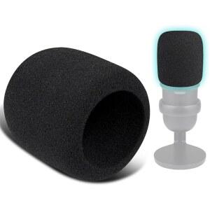 HyperX 솔로캐스트용 SOULWIT 2Pcs 마이크 팝 필터, 보호 커버 윈드스크린 폼 - 블랙