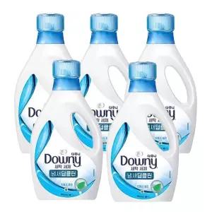 다우니 프리미엄 세탁세제 액체형 냄새딥클린 프레시 클린 본품 1L 5개
