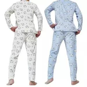 기모잠옷 남성 여성 잠옷 울트라 강아지 남녀공용 세트