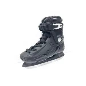 아이스하키용 스케이트 스피드 강습 레슨 용품 올블랙 아이스링크