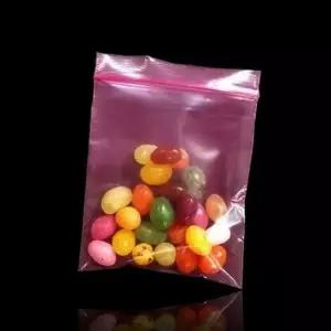 [문구/오피스] 정전기방지 핑크 지퍼백 10X15cm 500매 소형 재사용 봉투 단단한 보호 포장