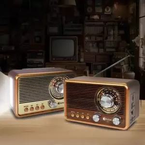 아남R50 빈티지 레트로 라디오 MP3 블루투스 스피커 랜턴등 FM 손전등