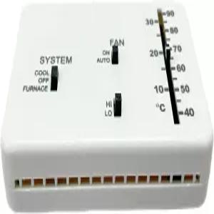 RV 온도 조절기 도메틱용 아날로그 교체 쿨 온리/퍼니스 3106995.032 12VDC 화이트