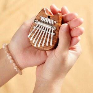 팔음미니 발가락 카림바 17음초보자 악기 21음 학생 교육용 작심 미니손가락